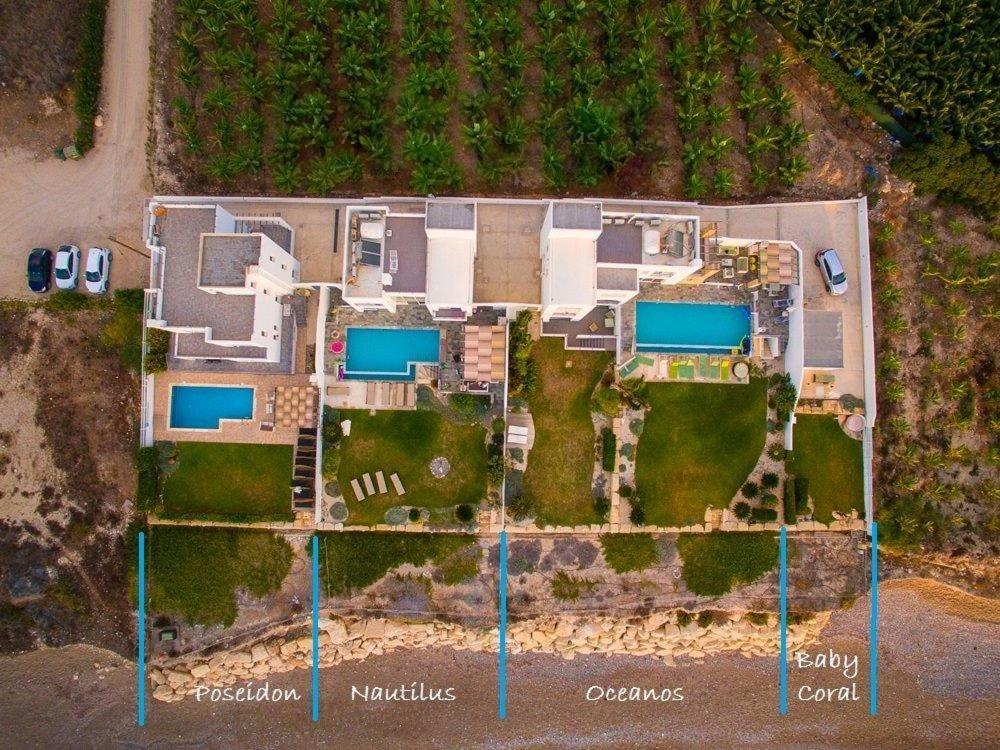Blue Coral Beach Villas Three Exclusive Villas - Poseidon - Nautilus - Oceanos - And - Baby Coral Bungalow คอรัลเบย์ ภายนอก รูปภาพ